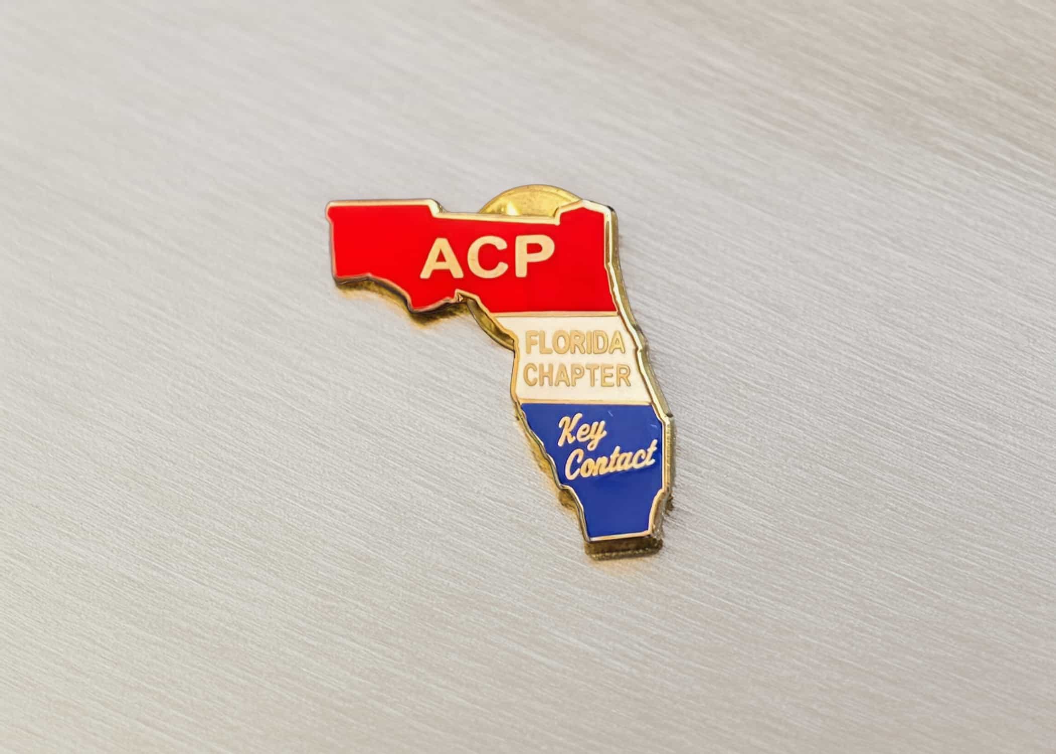Insignia conmemorativa del Capítulo de Florida del ACP